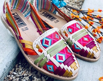 Womens Mexican Sandals, Handmade Leather Huaraches Sandals ,Sandalias Huaraches Mexicanos ,Mexican Leather Shoes, Huarache Mujer ESPERANCITA