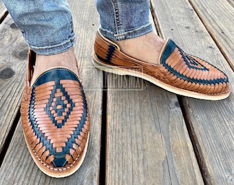 Sandalias Mexicanas Hombre Mens Huaraches Zapatos Zapatos para hombre Sandalias Zapatos con tira trasera Huaraches Mexicanos Para Hombre 