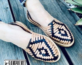 Womens Mexican Sandals, Handmade Leather Huaraches Sandals ,Sandalias Huaraches Mexicanos ,Mexican Leather Shoes, Huarache Mujer DIAMANTES