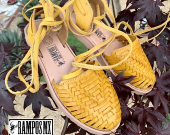 huaraches womens yellow
