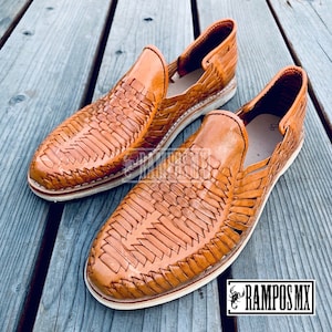 Mexicaanse handgemaakte leren herensandalen, Mexicaanse Huaraches Mexicanos heren, Sandalias Piel para Hombre Mexico, Huaraches Mexico PINAS TAN