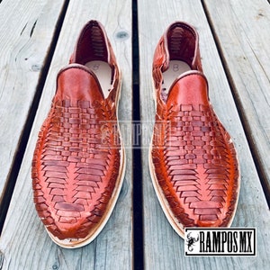 Sandalias de cuero hechas a mano mexicanas para hombres, Huaraches mexicanos para hombres, Sandalias Piel para Hombre México, Huaraches México PINAS TINTOS