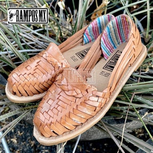 Damen mexikanische Sandalen, handgefertigte Leder Huaraches Sandalen, Sandalias Huaraches Mexicanos, mexikanische Lederschuhe, Huarache Mujer FLACOS TAN