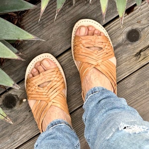 Mexicaanse handgemaakte leren herensandalen, Mexicaanse Huaraches Mexicanos heren, Sandalias Piel para Hombre Mexico, Huaraches Mexico PACHUCO ARANA