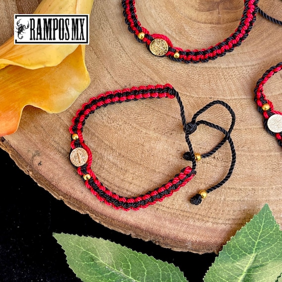 GNOCE Charm Bead Red Basic Bracelet Con 2 Piezas Stopper Charm Bracelet Para Adolescentes Mujeres Joyería Día De San Valentín Regalo Del Día De La Madre (16, Multicolor