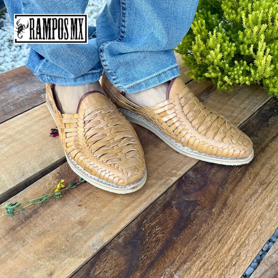 Mens Mexican Handmade Leather Sandals,men Mexican Huaraches  display picture 3