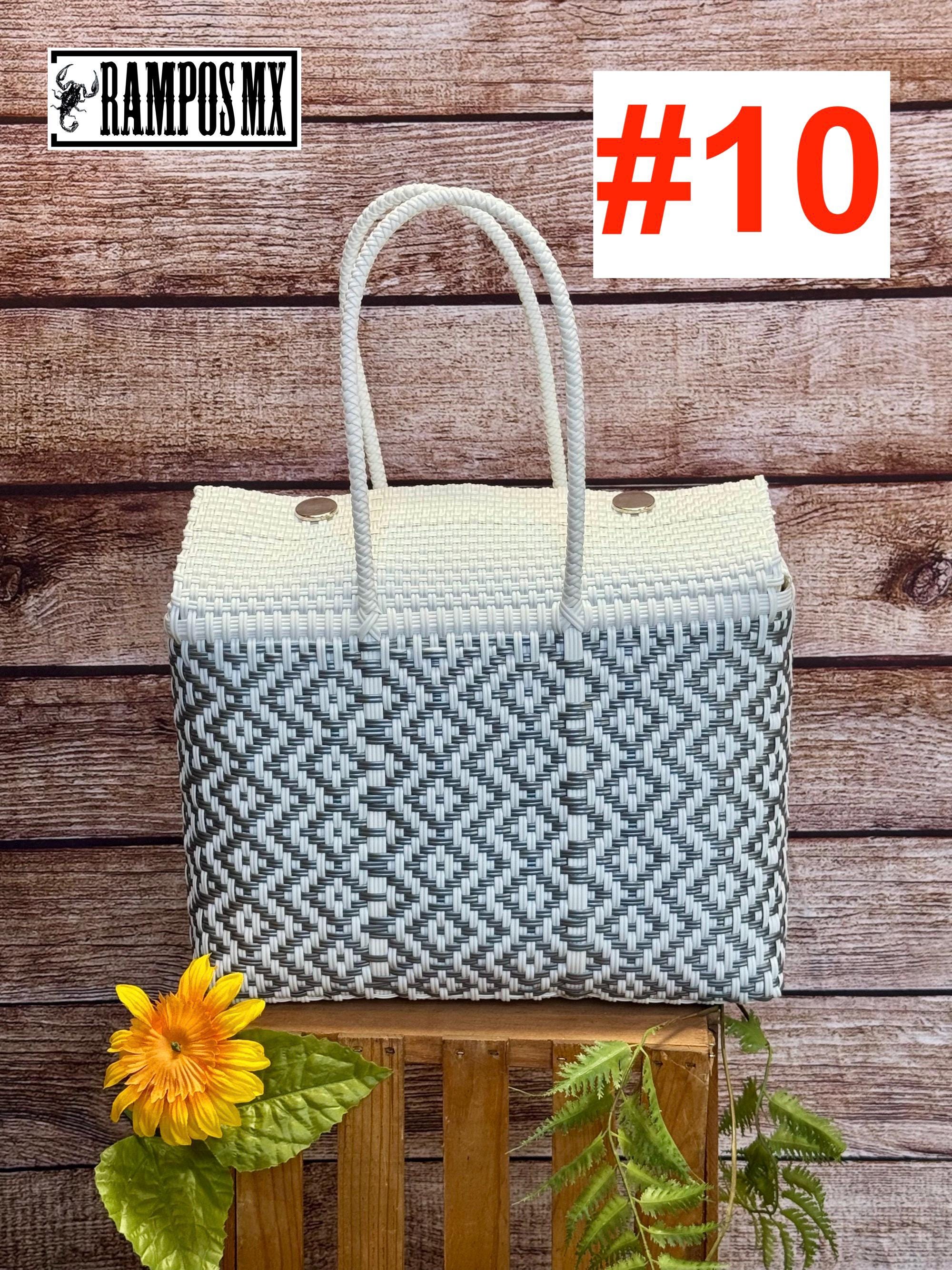Large Mexican Tote Bag ,handwoven Recycled Plastic Bag  display picture 2