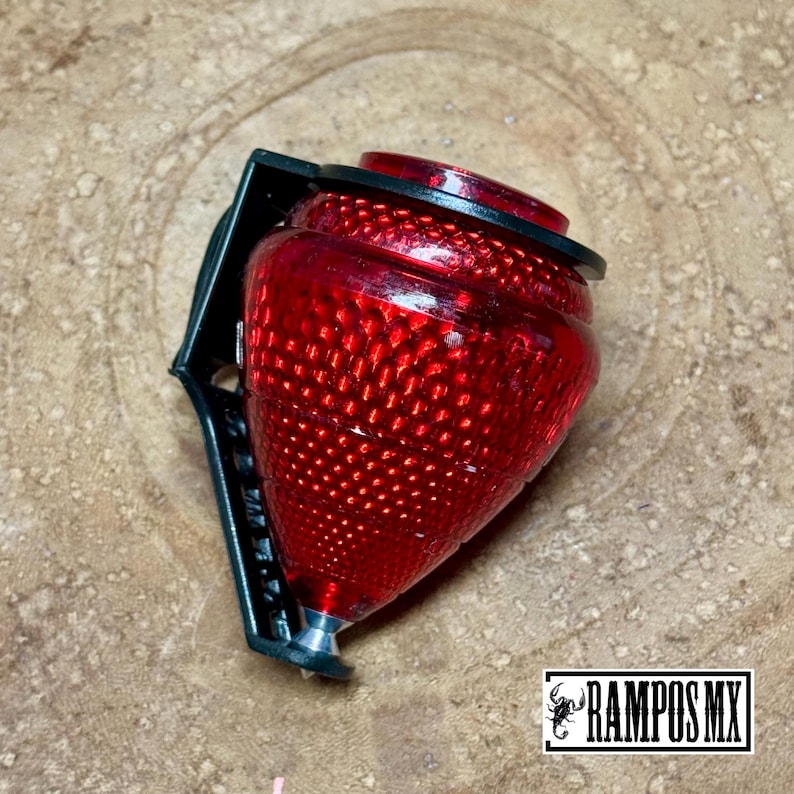 Kreisel mexikanisches Spielzeug, Trompo Mexicano Plastico, Fiesta Mexicana, Trompo Plastico Professional, Mexican Professional Spin Red Fire