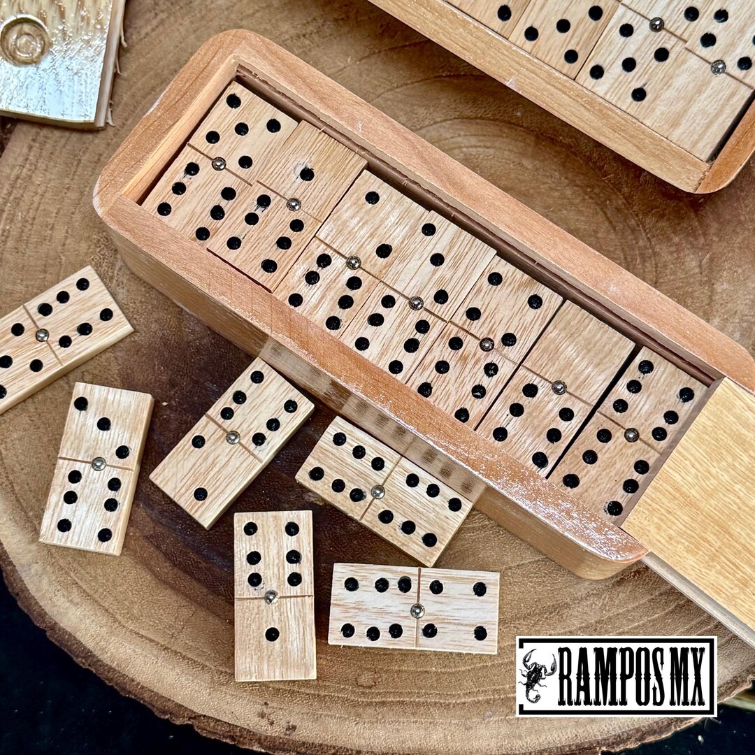 Wooden Dominos Set Handmade Dominos Board Game Juego De Dominos De 