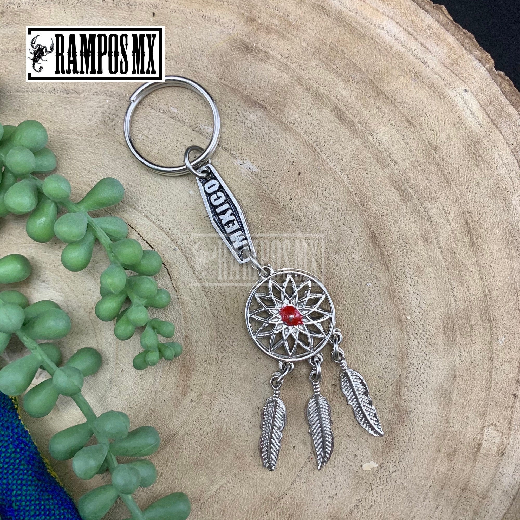Beautiful Dream Catcher Steel Metal Key Chain Dreamcatcher Etsy