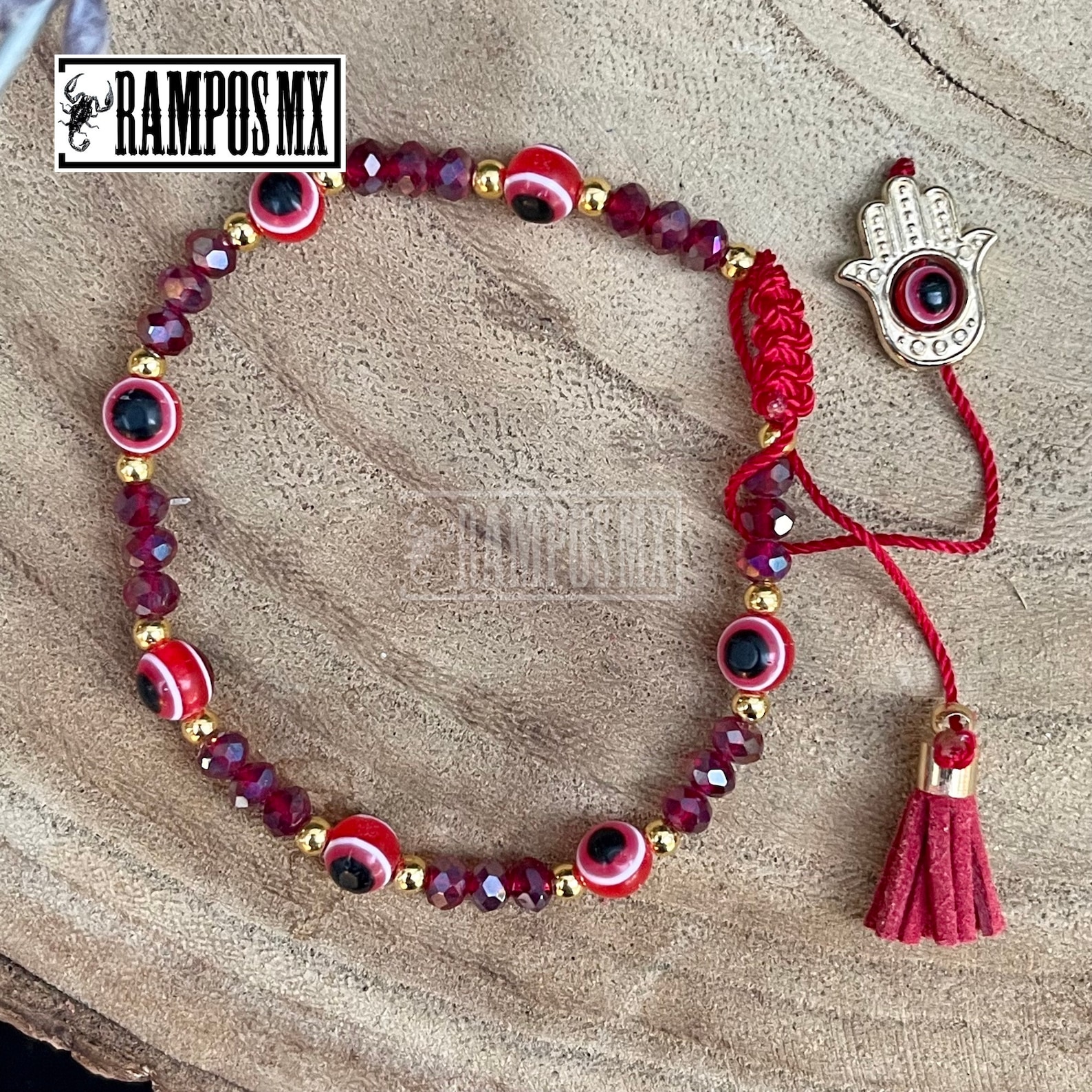 Mexican Evil Eye Woven Bracelet Pulsera ajustable Pulsera Etsy