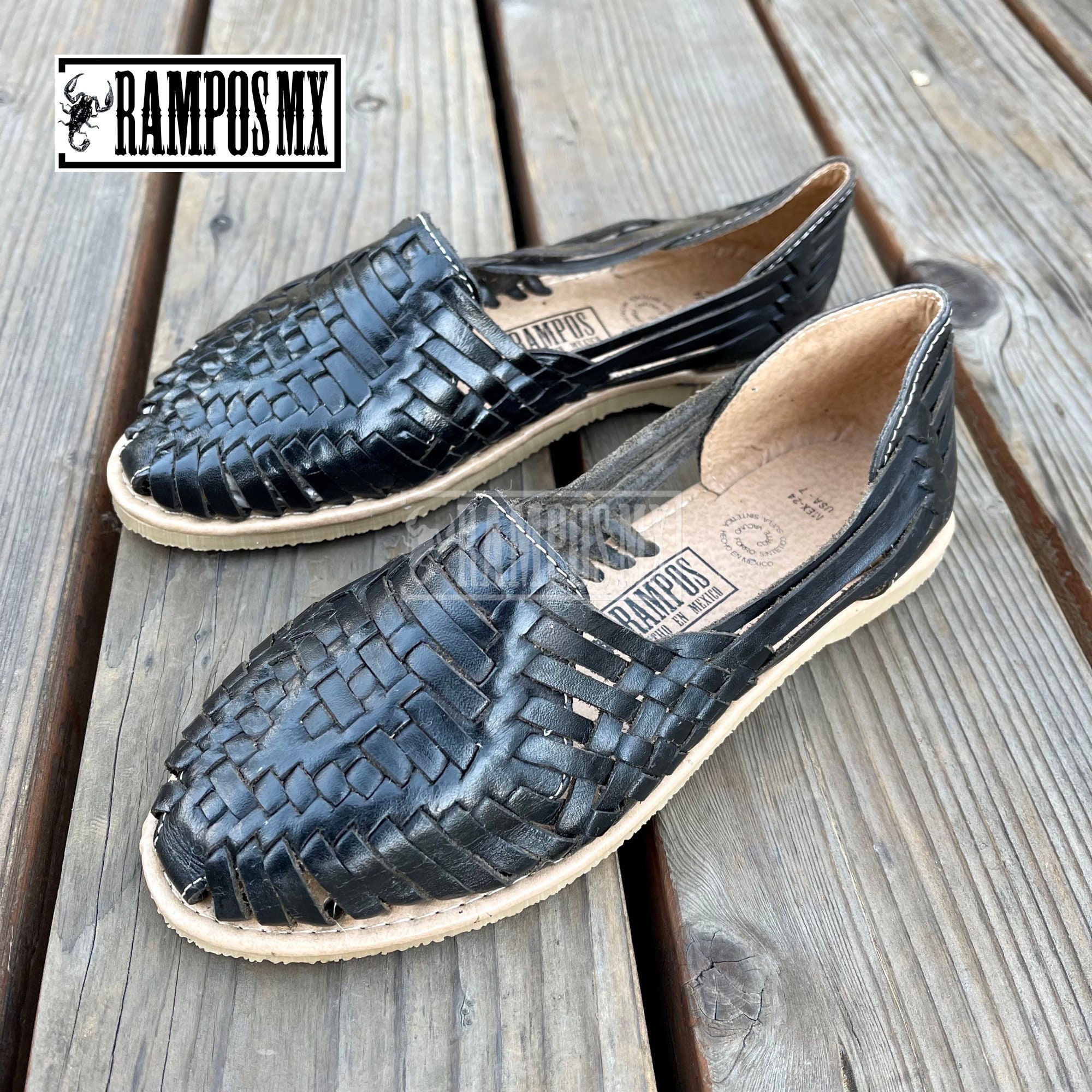 Womens Mexican Sandals, Handmade Leather Huaraches Sandals 
