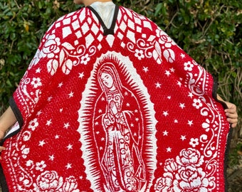 メキシカンユニセックスクラシックウォームポンチョ、冬用ショール