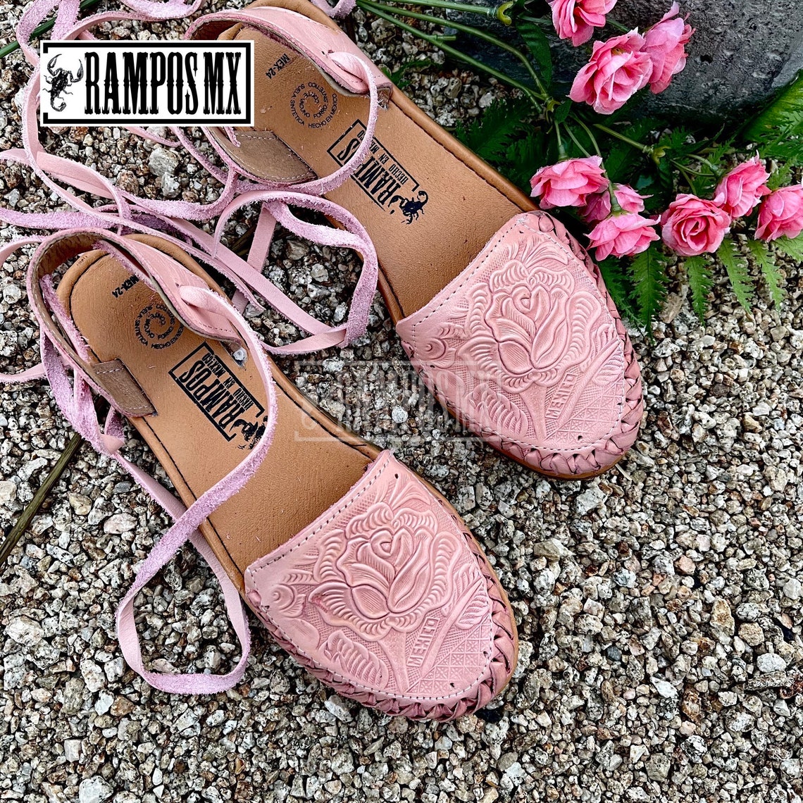 womens leather mexican sandals