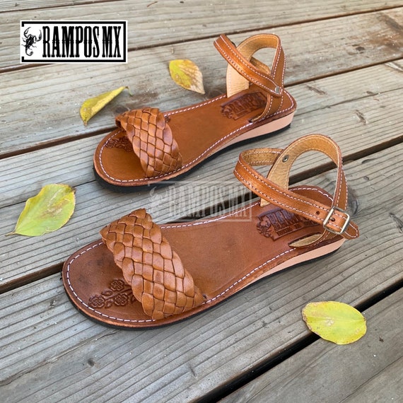 Hand made Real Leather Mexican style sandals size 9 Womens Mexican Handmade Leather HUARACHES Sandals Sandalia  main image 4