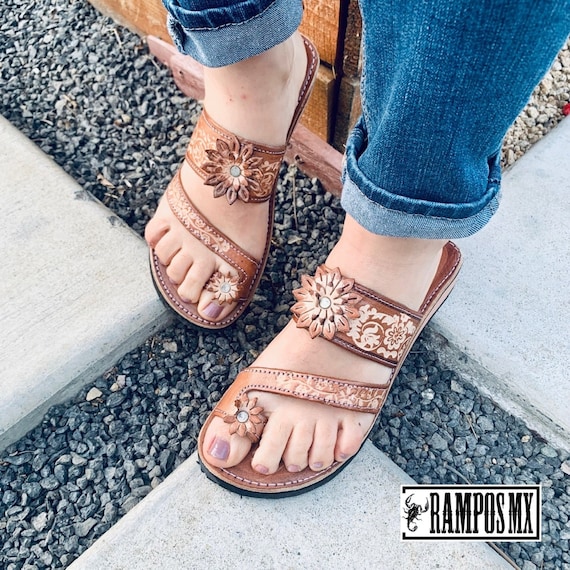 womens leather huarache sandals