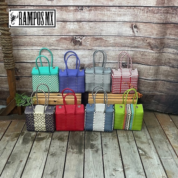 Bolsa tejida de plastico hotsell