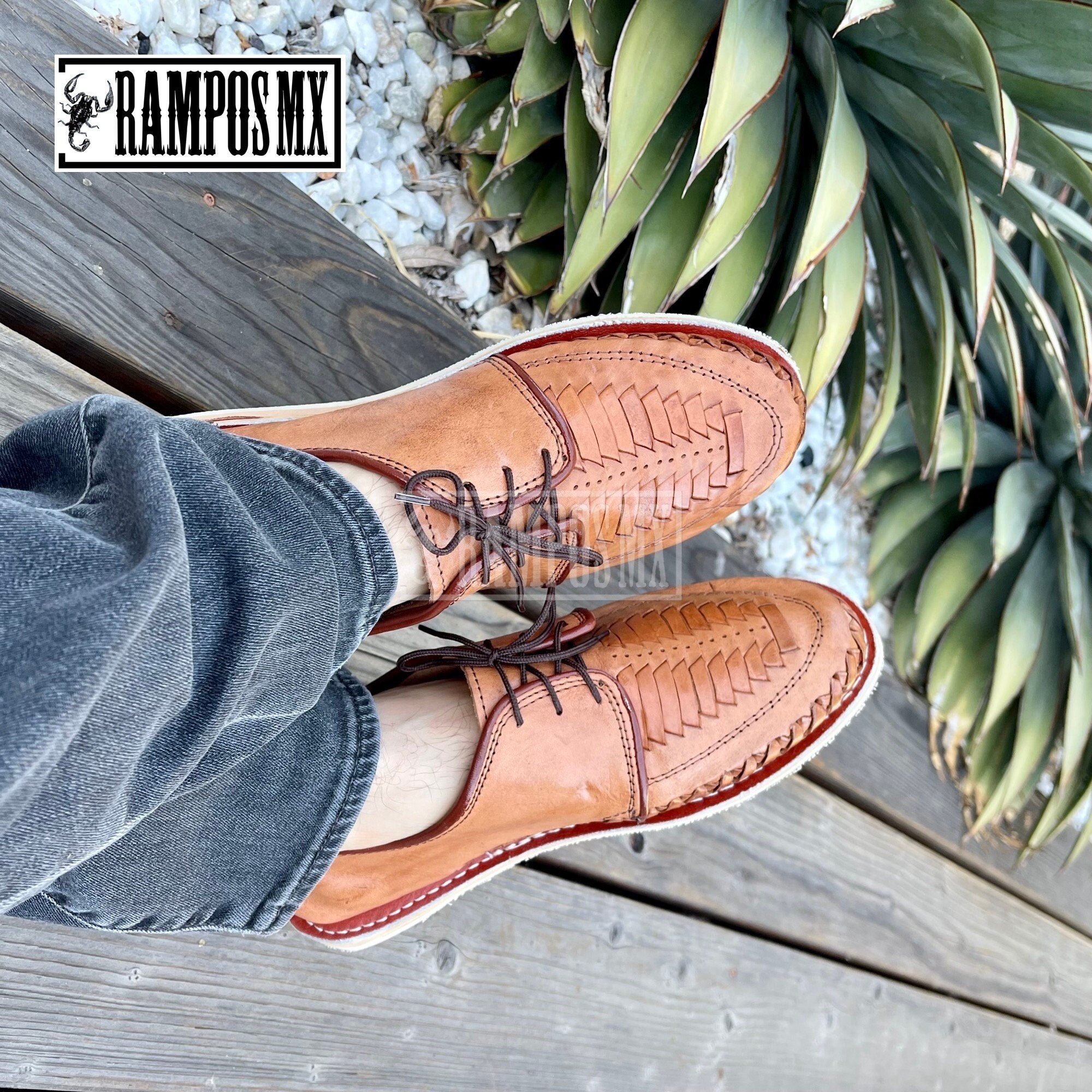 Duque Shoes Mens US 10 Brown Leather Mexican 28 Brown Leather Casual Lace Up Mexican Leather Shoes Men. Handmade Shoes for Men. Formal  main image 2