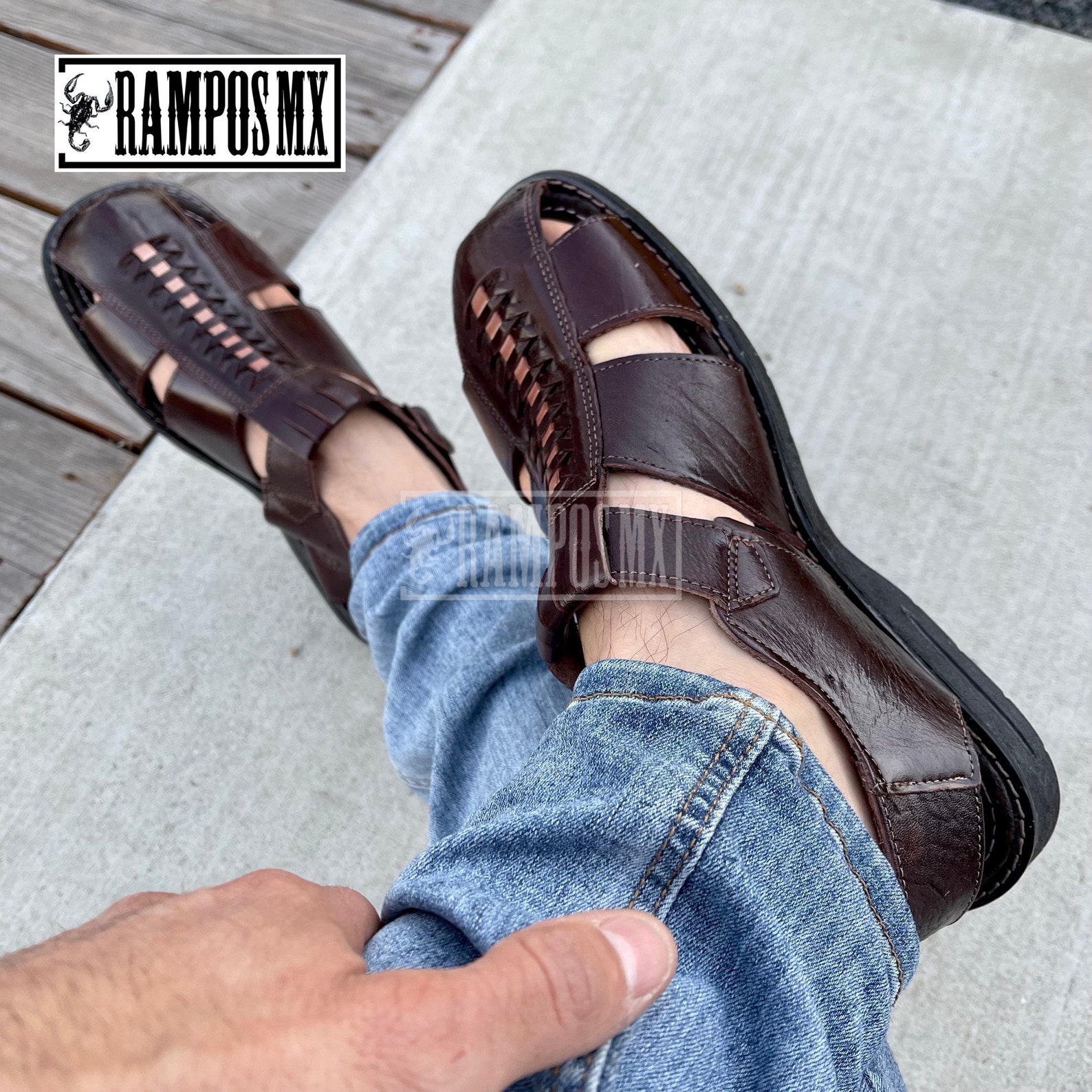 mexican leather sandals men