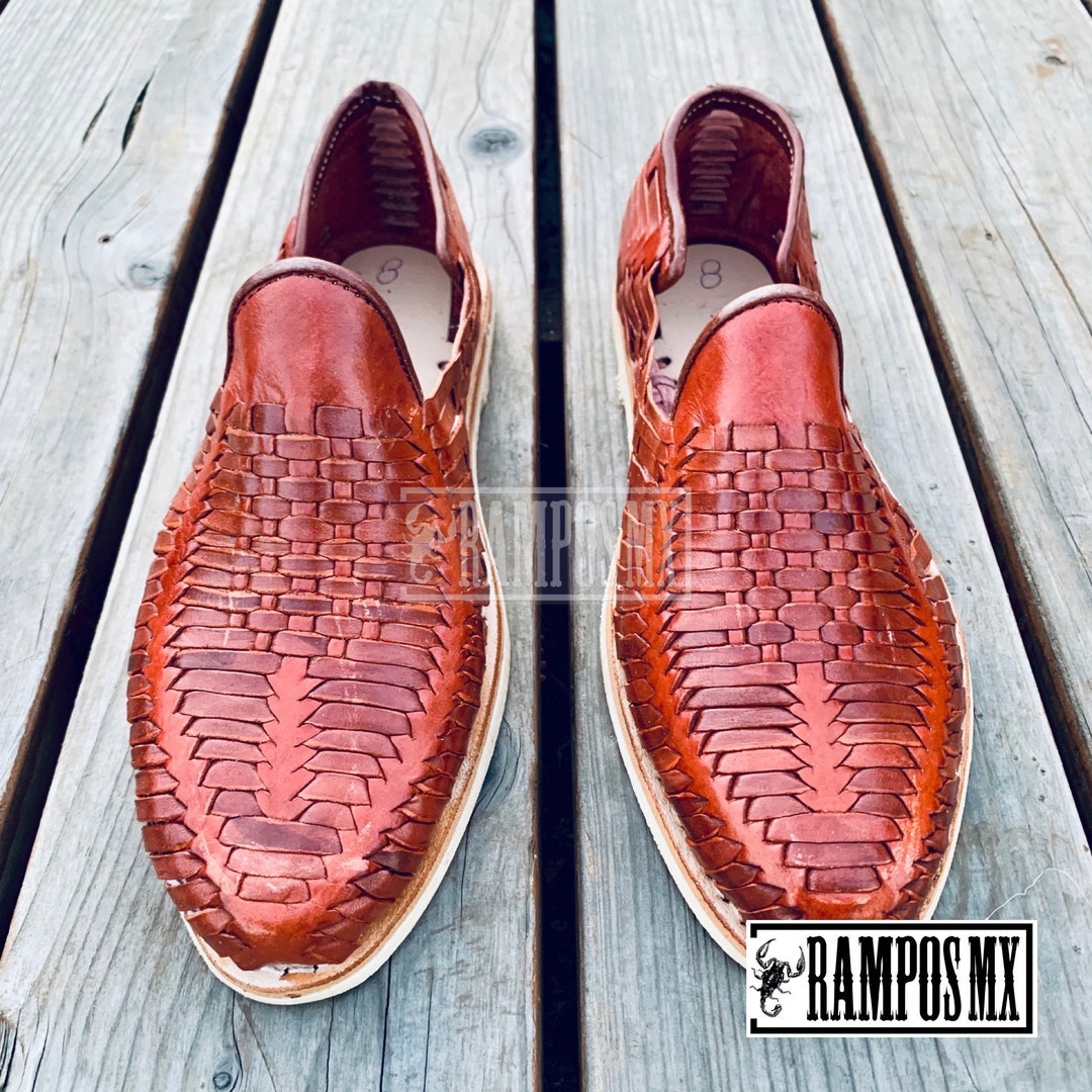 Mens Mexican Handmade Leather Sandals, Men Mexican Huaraches Mexicanos  Sandalias Piel Para Hombre Mexico ,huaraches Mexico PINAS TINTOS