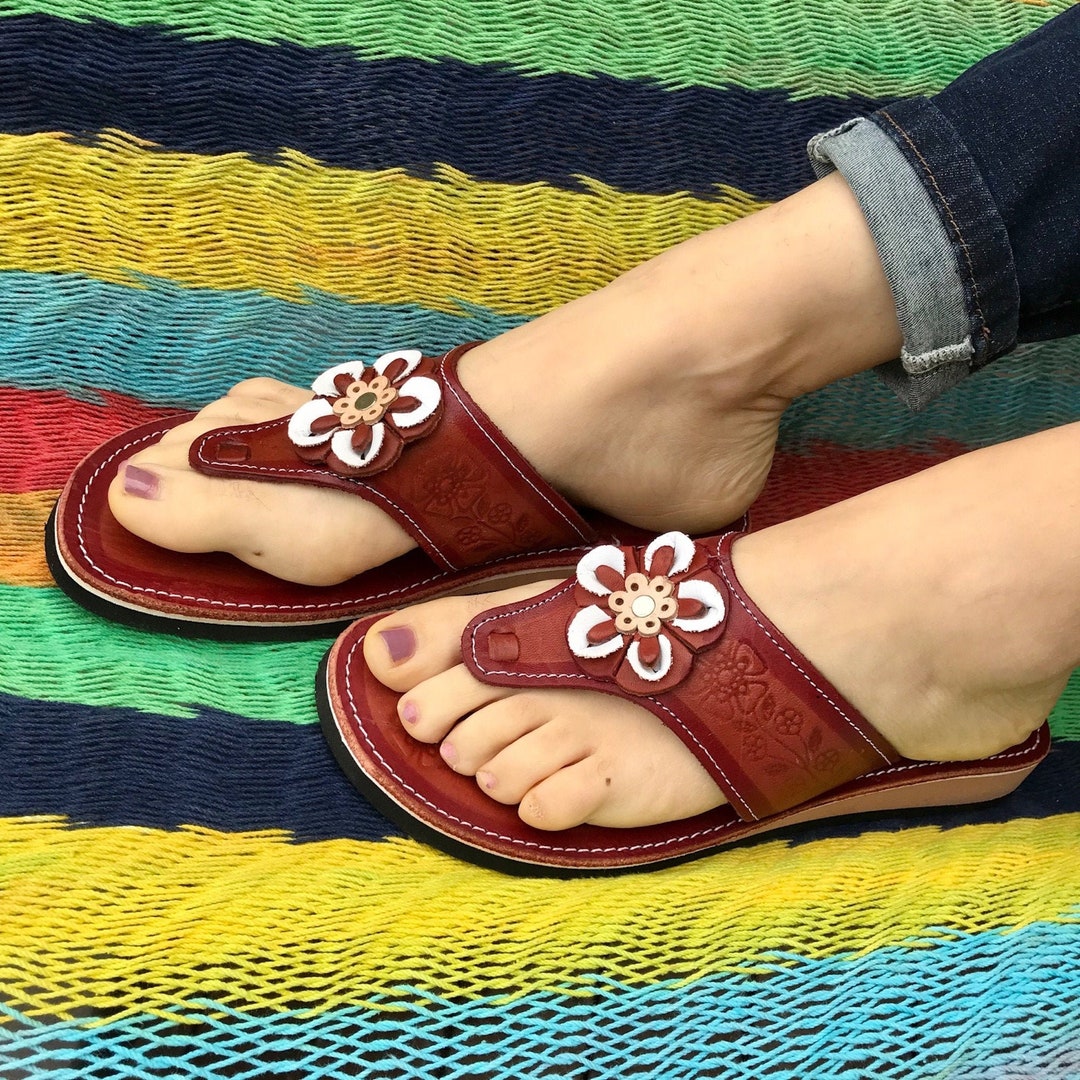 sandales huaraches cuir