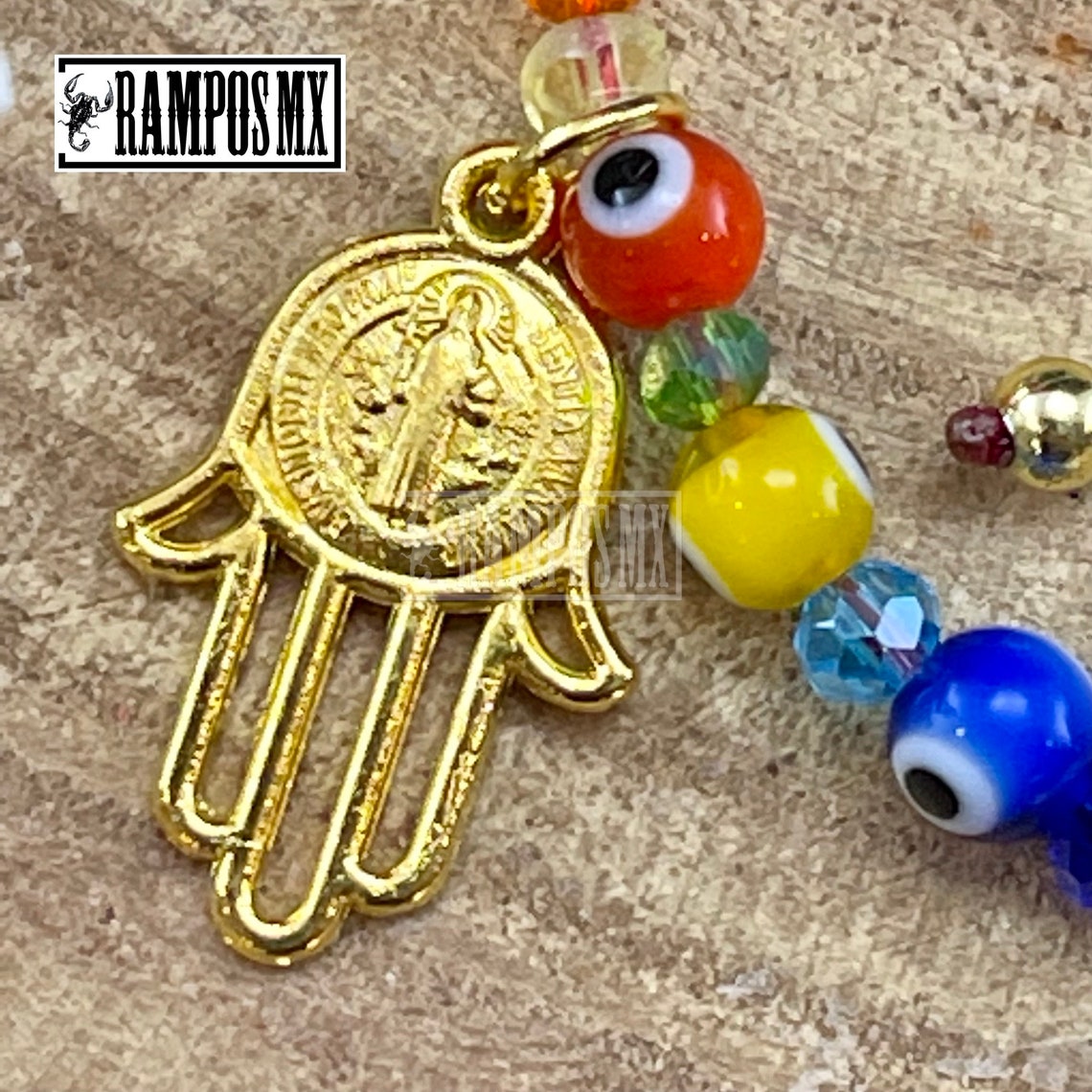 Mexican Hamsa Hand & Evil Eye Woven Bracelet adjustable Etsy