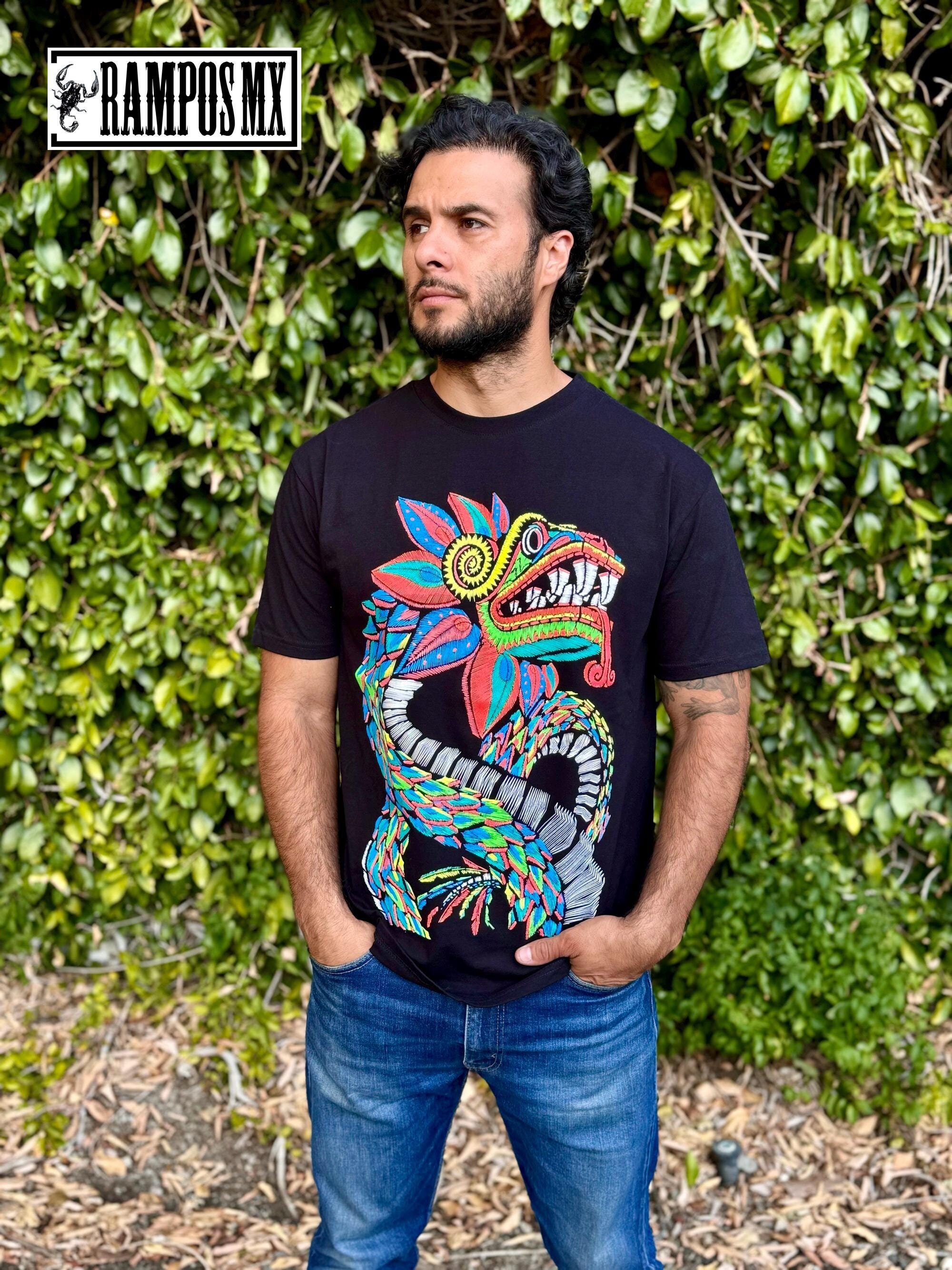 Mexican T-shirts ,handmade Serigraphy Mexican Tshirt Artisanal