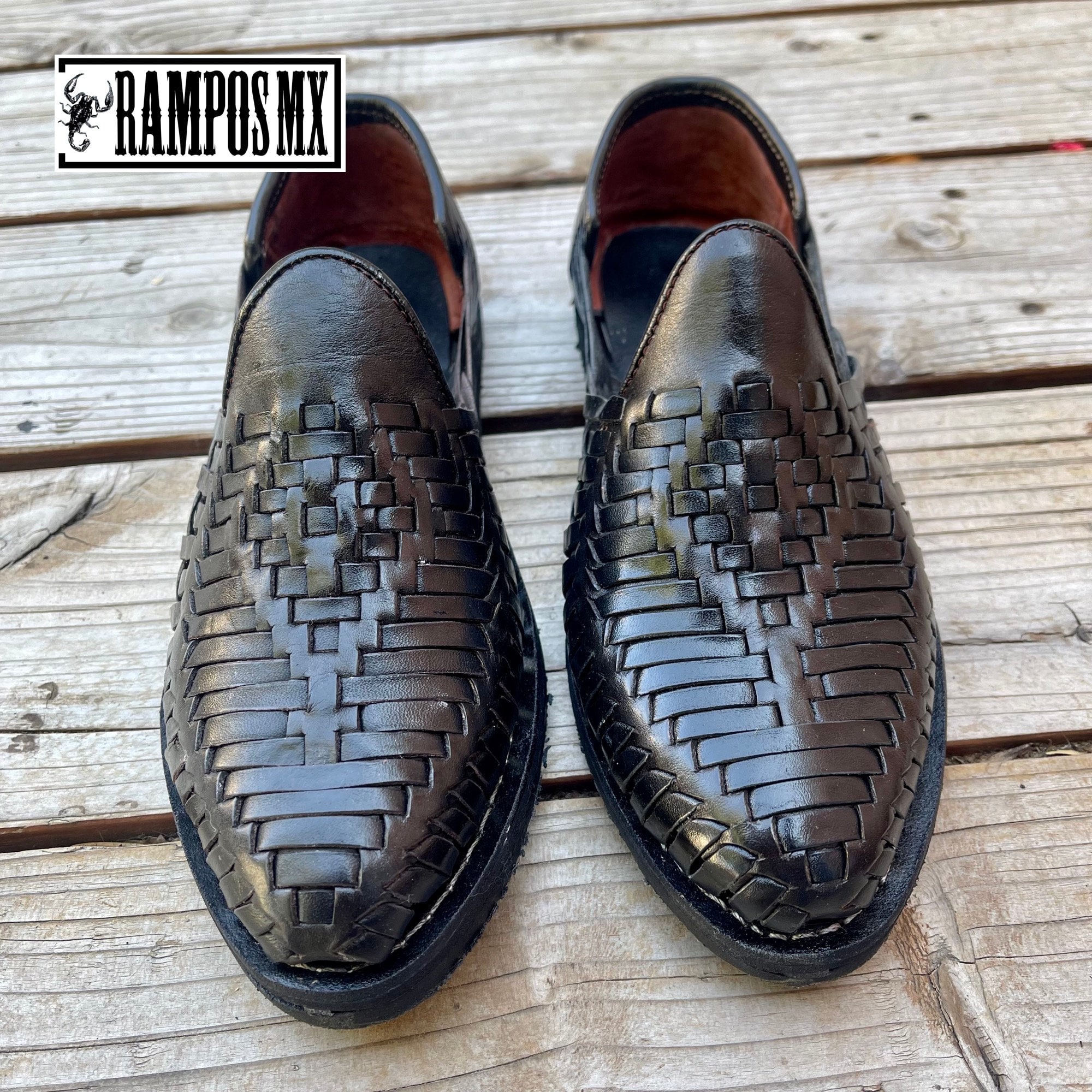 Mens Mexican Handmade Leather Sandals, Men Mexican Huaraches  display picture 3