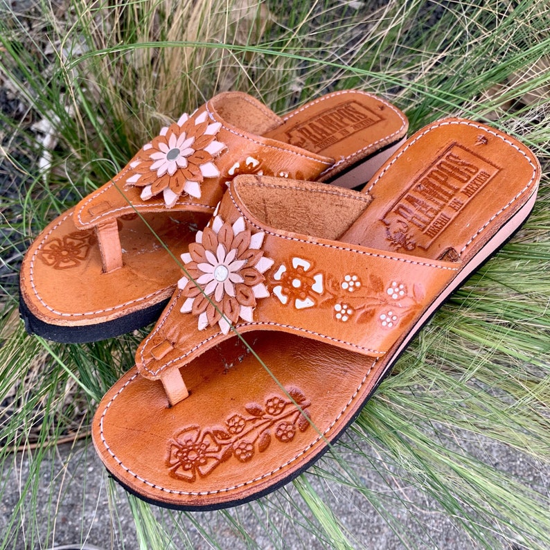 womens mexican leather sandals