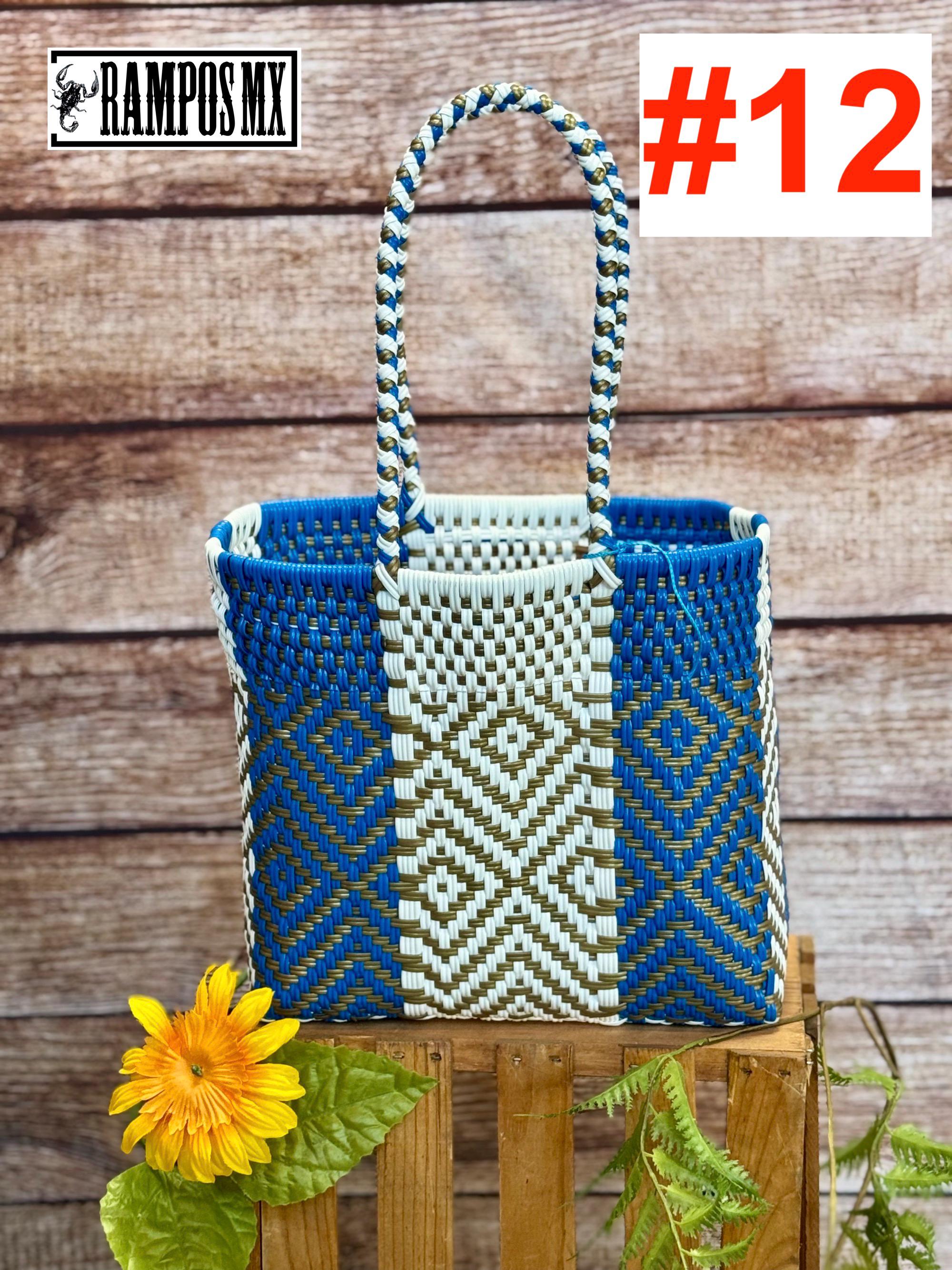 Sac Mexicain Tissé Main – Plastique Recyclé – Pochette Unisexe – Multi-color