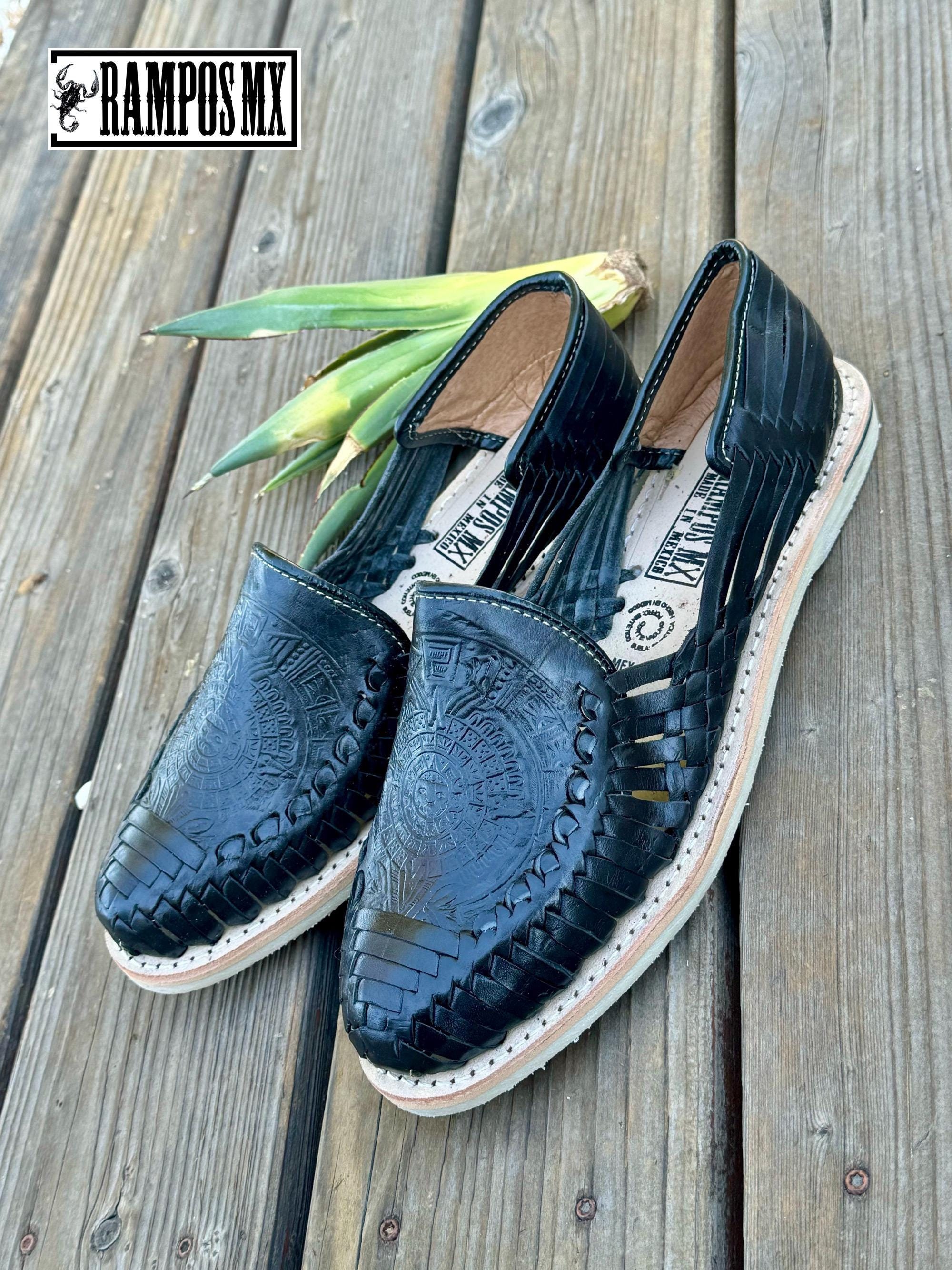 Unisex Hand Made In Mexico aztec Black Brown woven closed toe sandals Sz 6 CHUBASCO HAND MADE IN MEXICO CH-AZTEC BLACK/BROWN SANDAL  main image 4