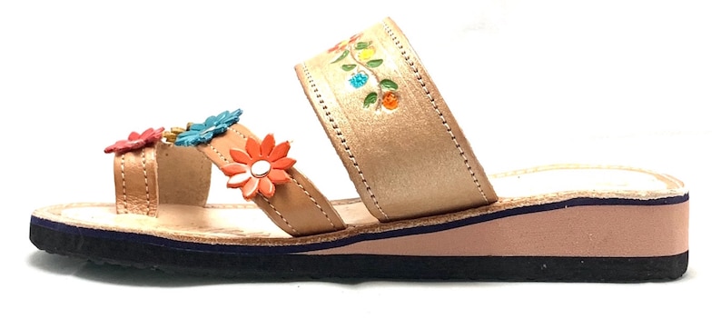 Womens Mexican Sandals, Handmade Leather Huaraches Sandals ,Sandalias Huaraches Mujer Mexicano ,Mexican Leather Shoes, Huarache DEDO COLORES image 8