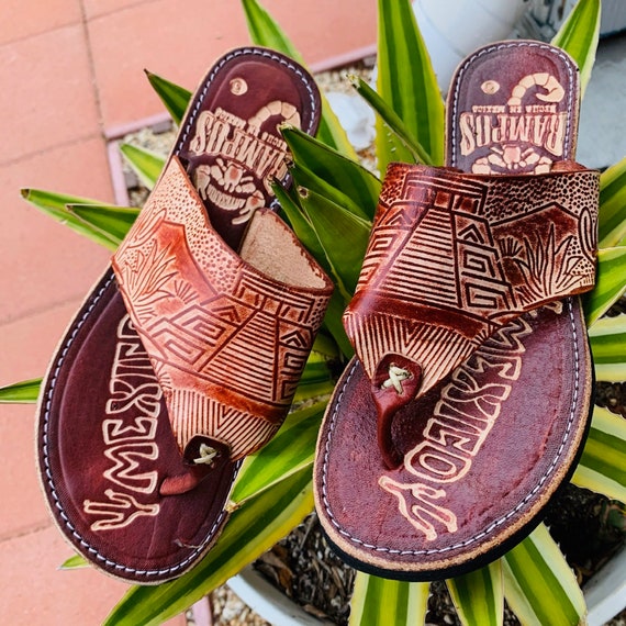 Womens Mexican Handmade Leather Huaraches Sandals Sandalias Piel