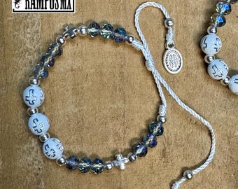 Mexican Christian Holy Cross Braided Crucifix Bracelet,adjustable