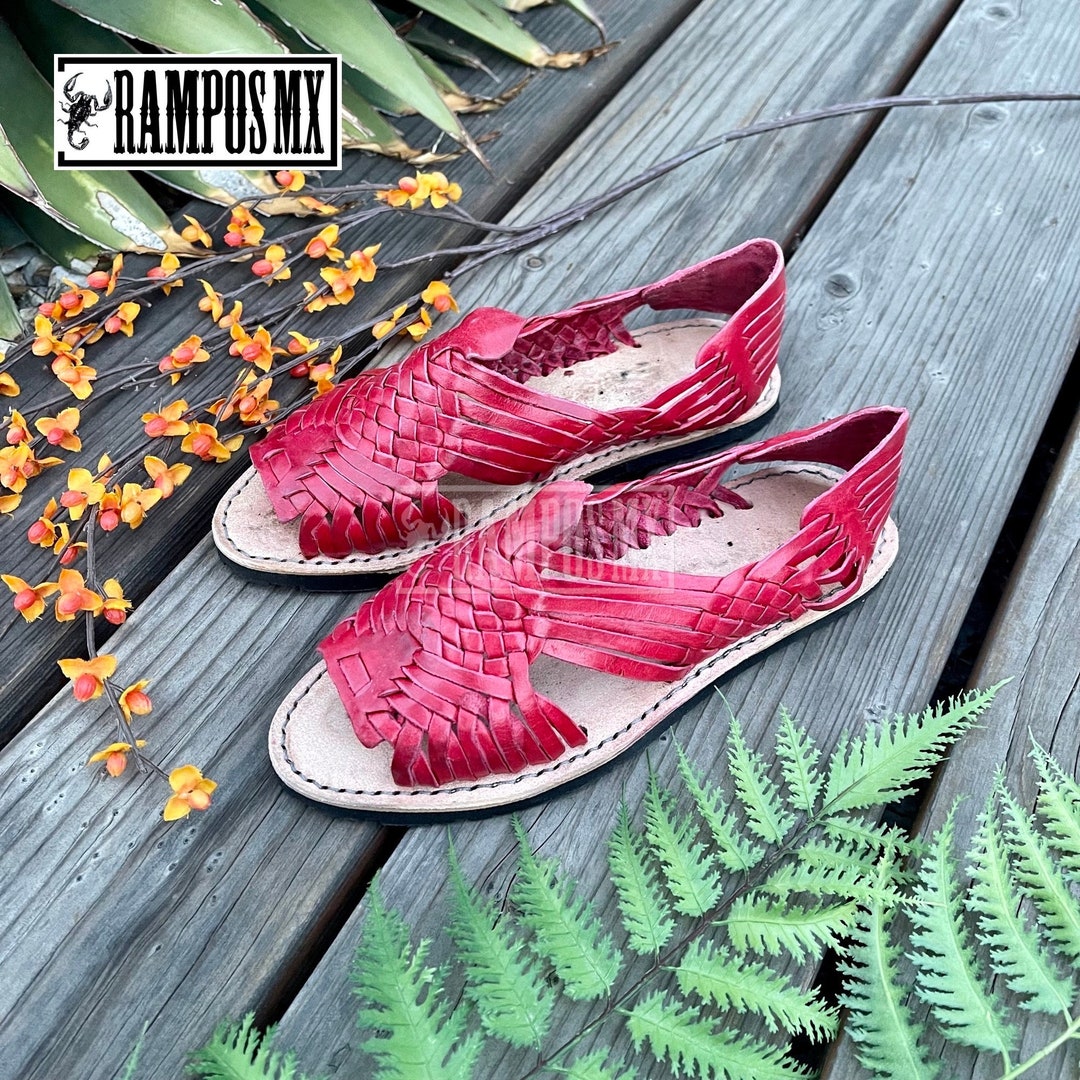 Huaraches de vaqueta 2025 mujer