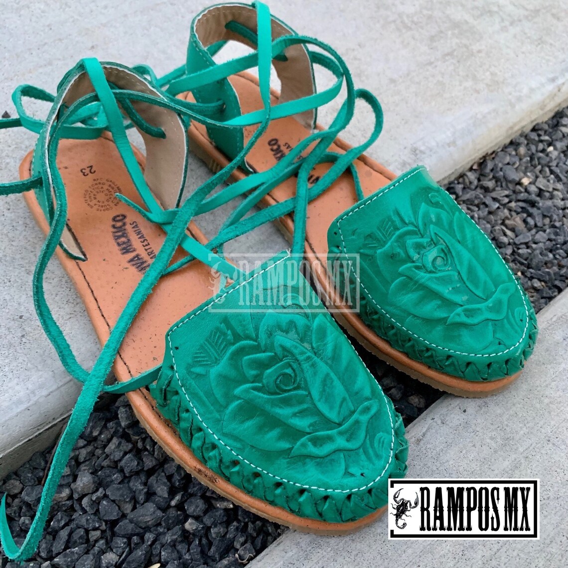 Mexican Artisanal Sandals Leather Multicolor 601934 main image 0