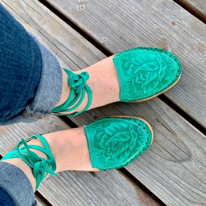 mexican womens leather sandals