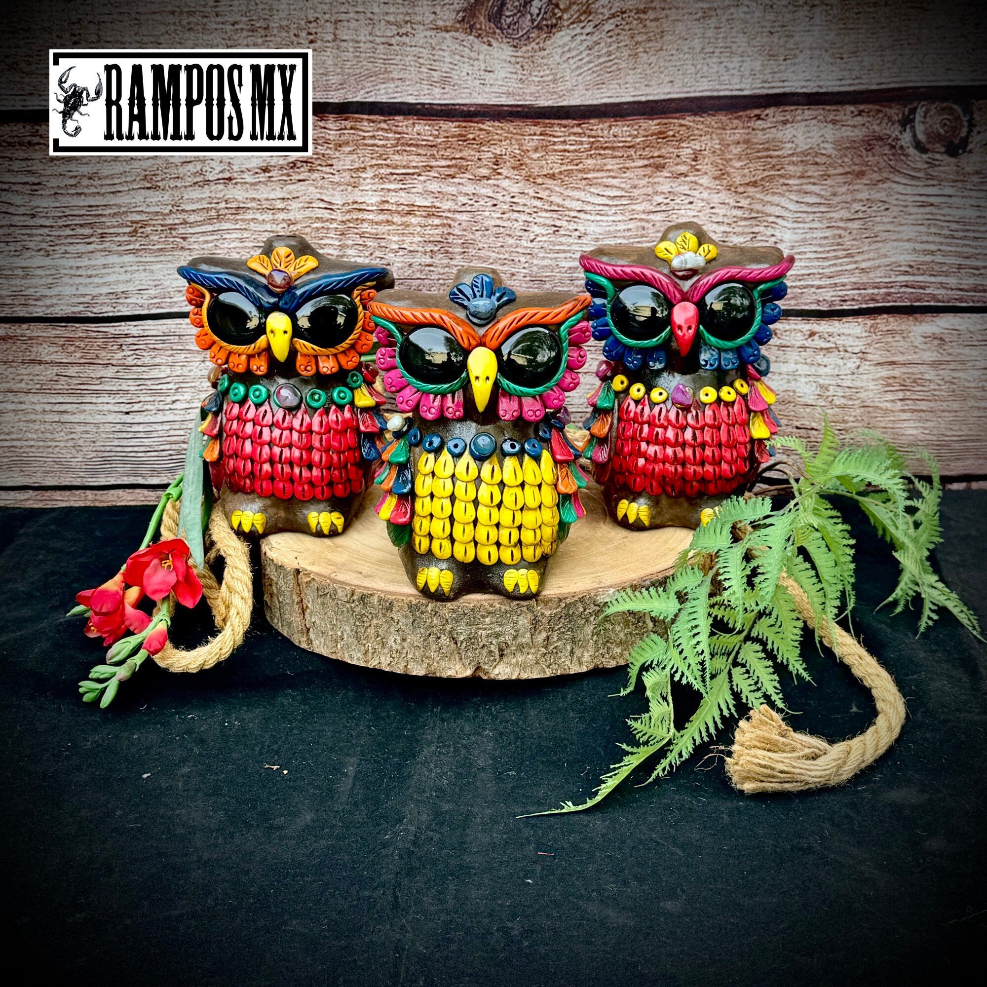 Beautiful Large Owl Whistle ,mexican Owl Whistle, Silbato De Buho