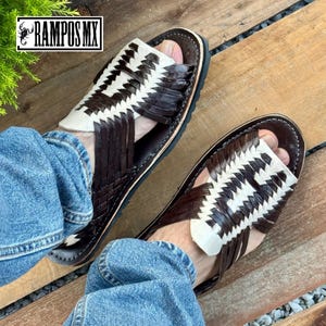 Mens Mexican Handmade Leather Sandals, Men Mexican Huaraches Mexicanos , Sandalias Piel para Hombre Mexico ,Huaraches Mexico AGRIPINOS