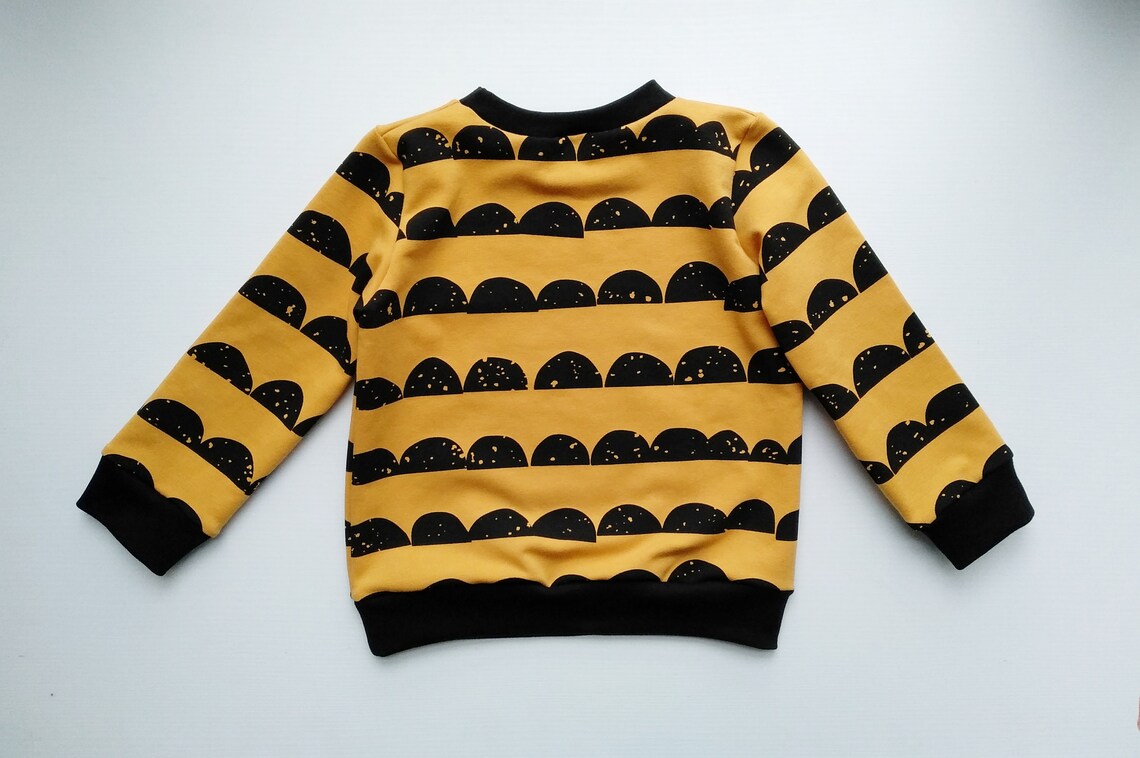 Mustard kids sweatshirt geometric Baby abstract clothing Kids Etsy