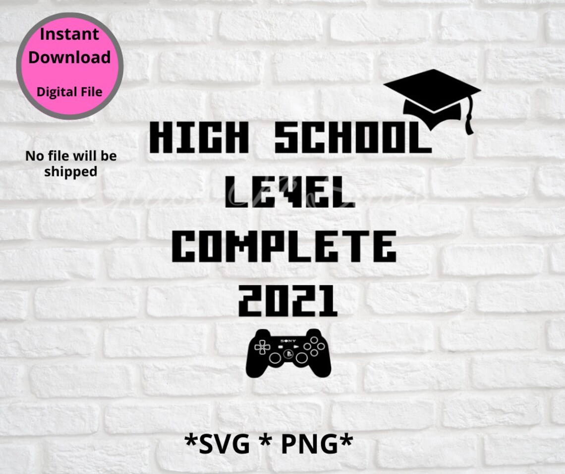 Grad SVG Gamer Grad SVG High School SVG Gamer Graduate | Etsy