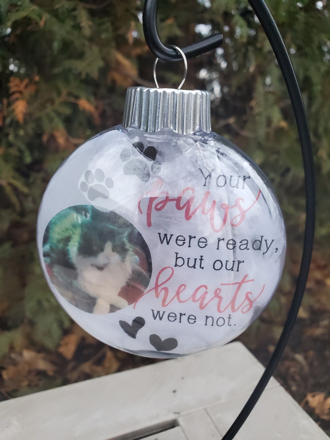 Cat Memorial Ornament for Christmas Etsy UK