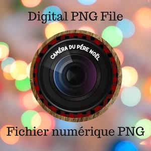 French Santa Cam PNG, Cam de Noël PNG, Santa Cam Ornament PNG