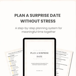 Surprise Date Night Planner, Valentine’s Day Event Organizer, Romantic Anniversary System, Wedding Proposal Guide PDF, Stress-Free Date Log