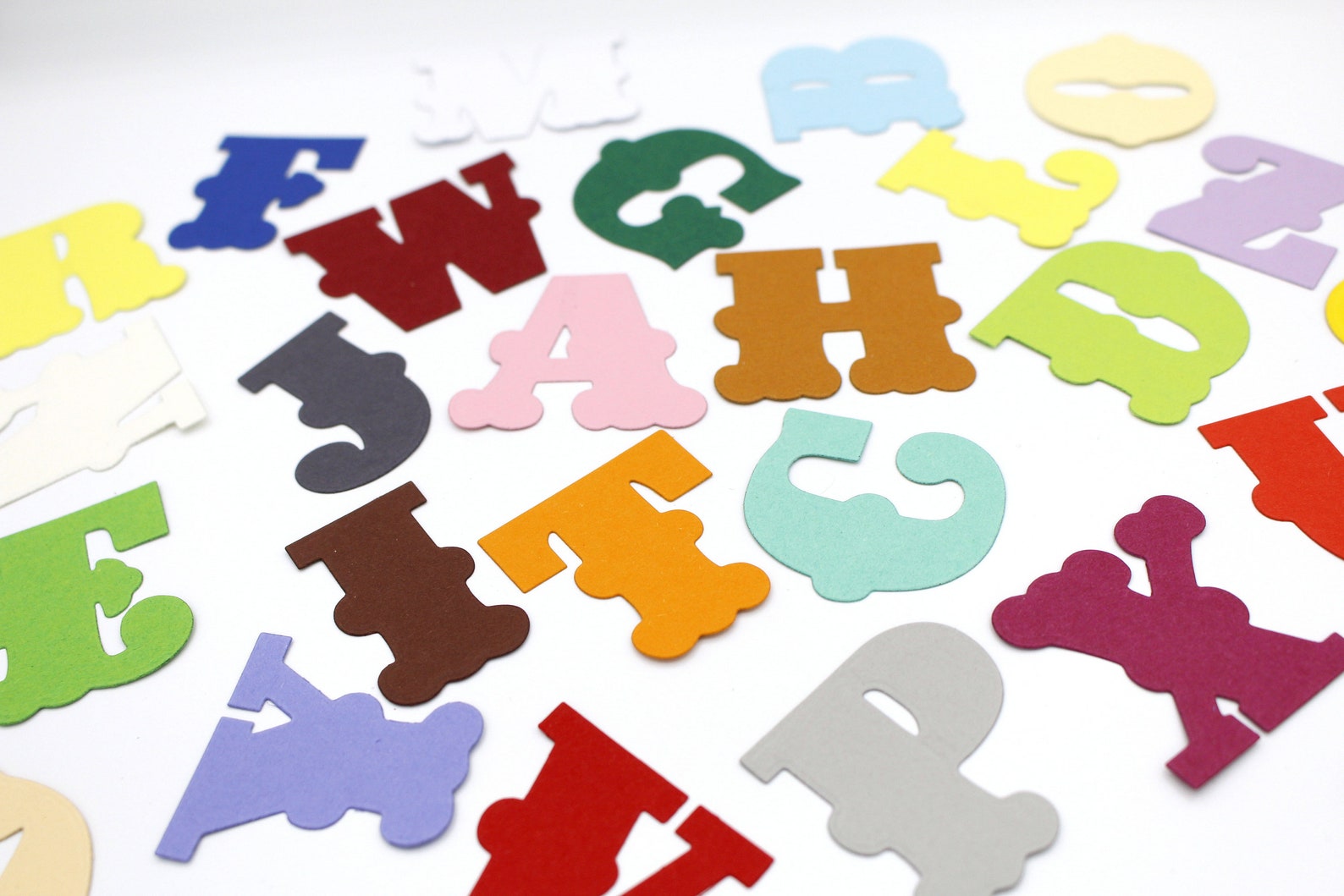 Set Alphabet Letters Paper Scrapbooking Craft material Etsy