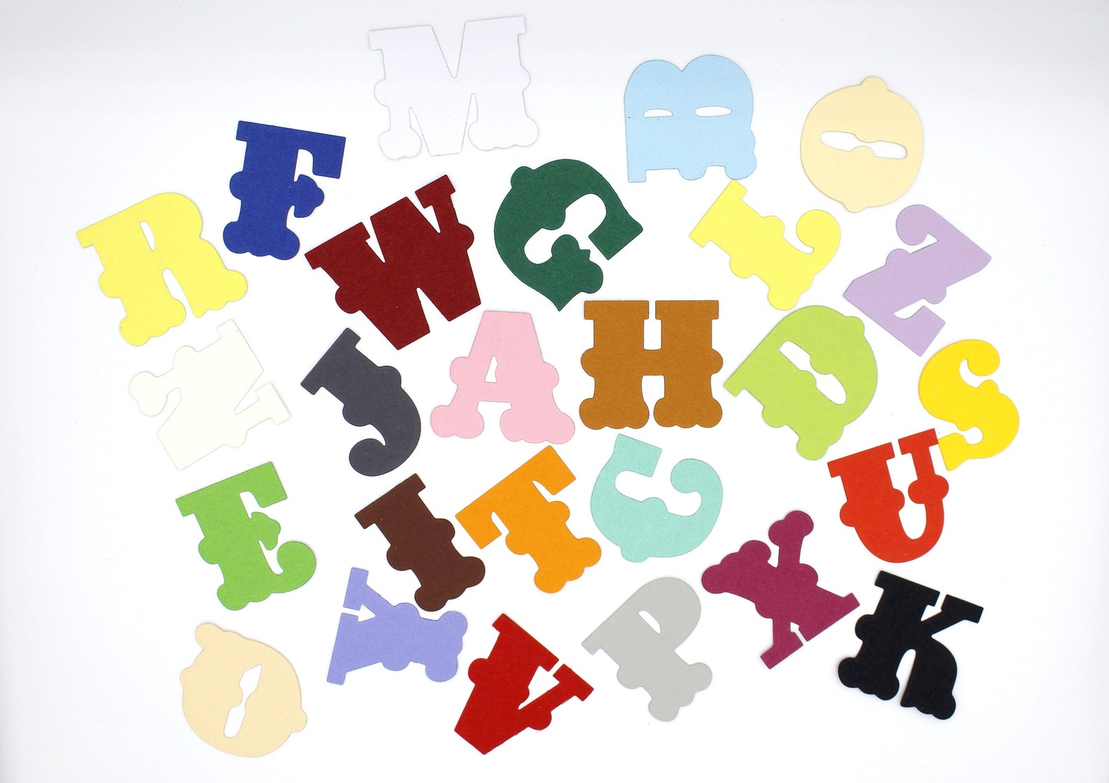 Set Alphabet Letters Paper Scrapbooking Craft material Etsy