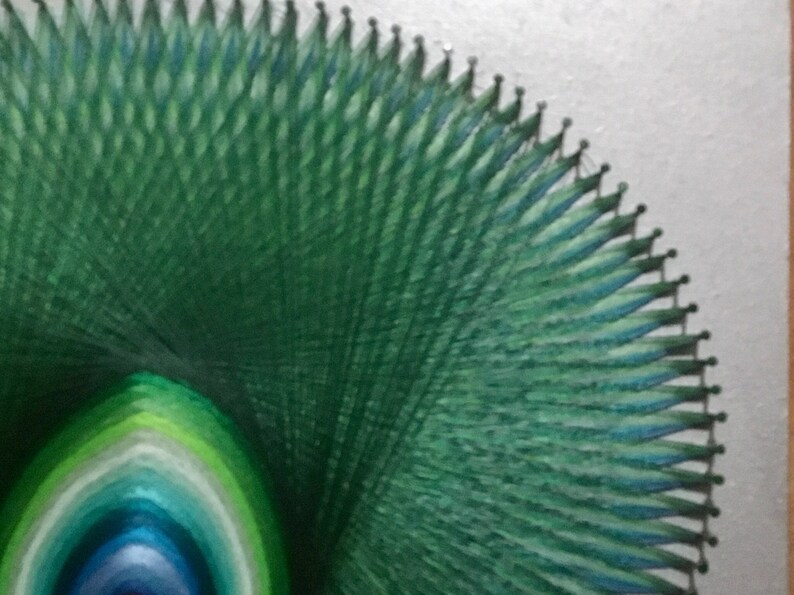 String Design Peacock Oval String Art Peacock Colors - Etsy