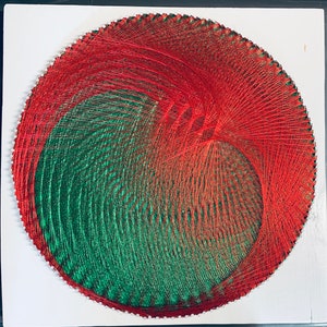 Metallic Christmas Mandala on white background