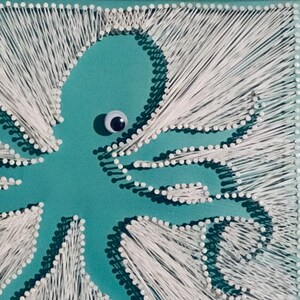 String Art Octopus - Negative Space - Etsy