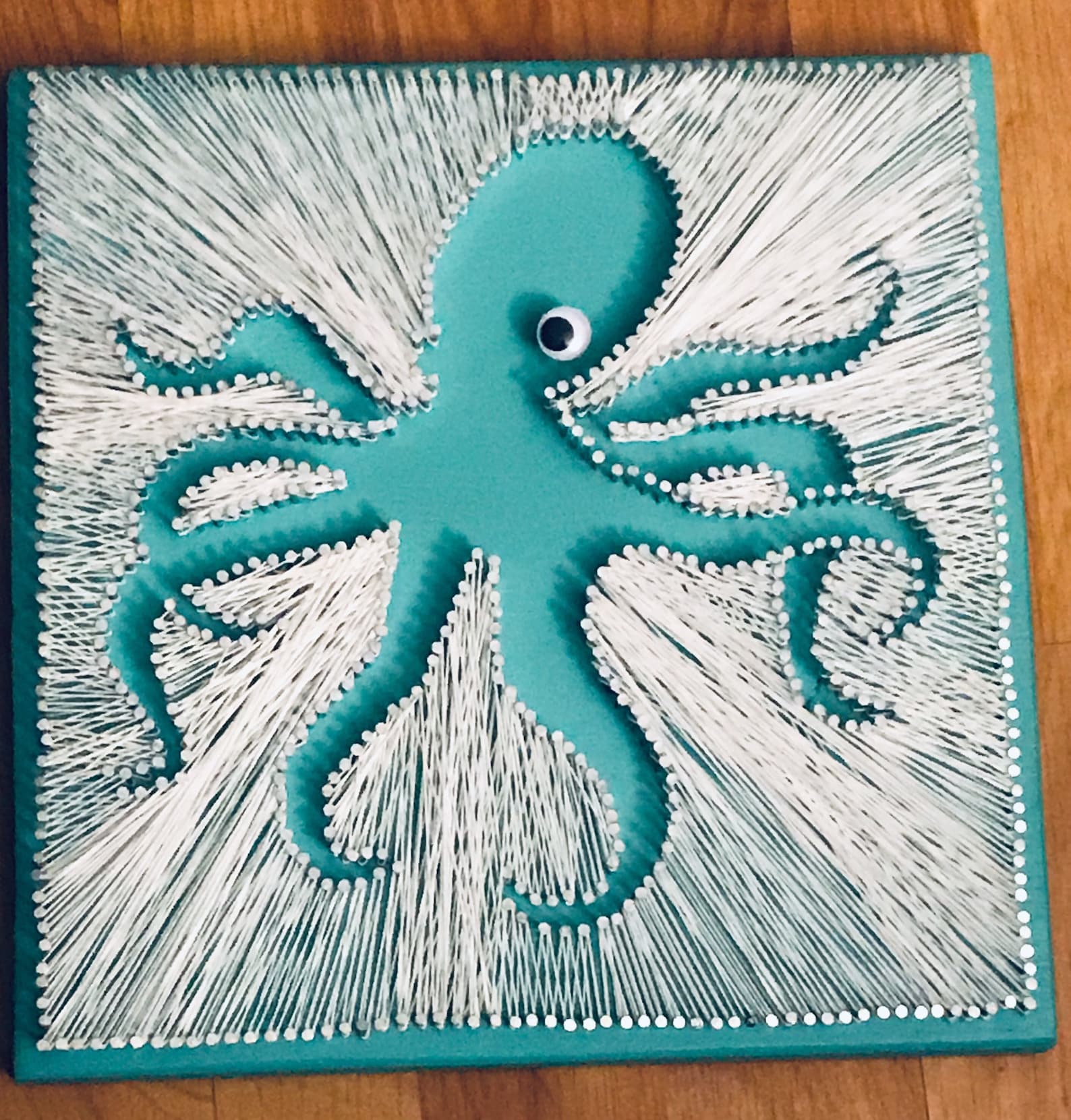 String Art Octopus - Negative Space - Etsy